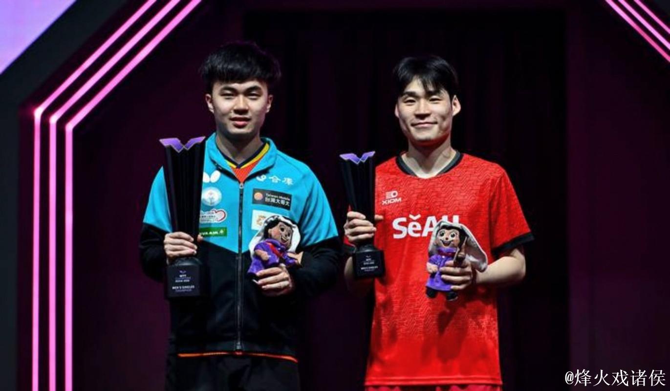 林昀儒横扫张禹珍夺WTT多哈冠军赛男单冠军